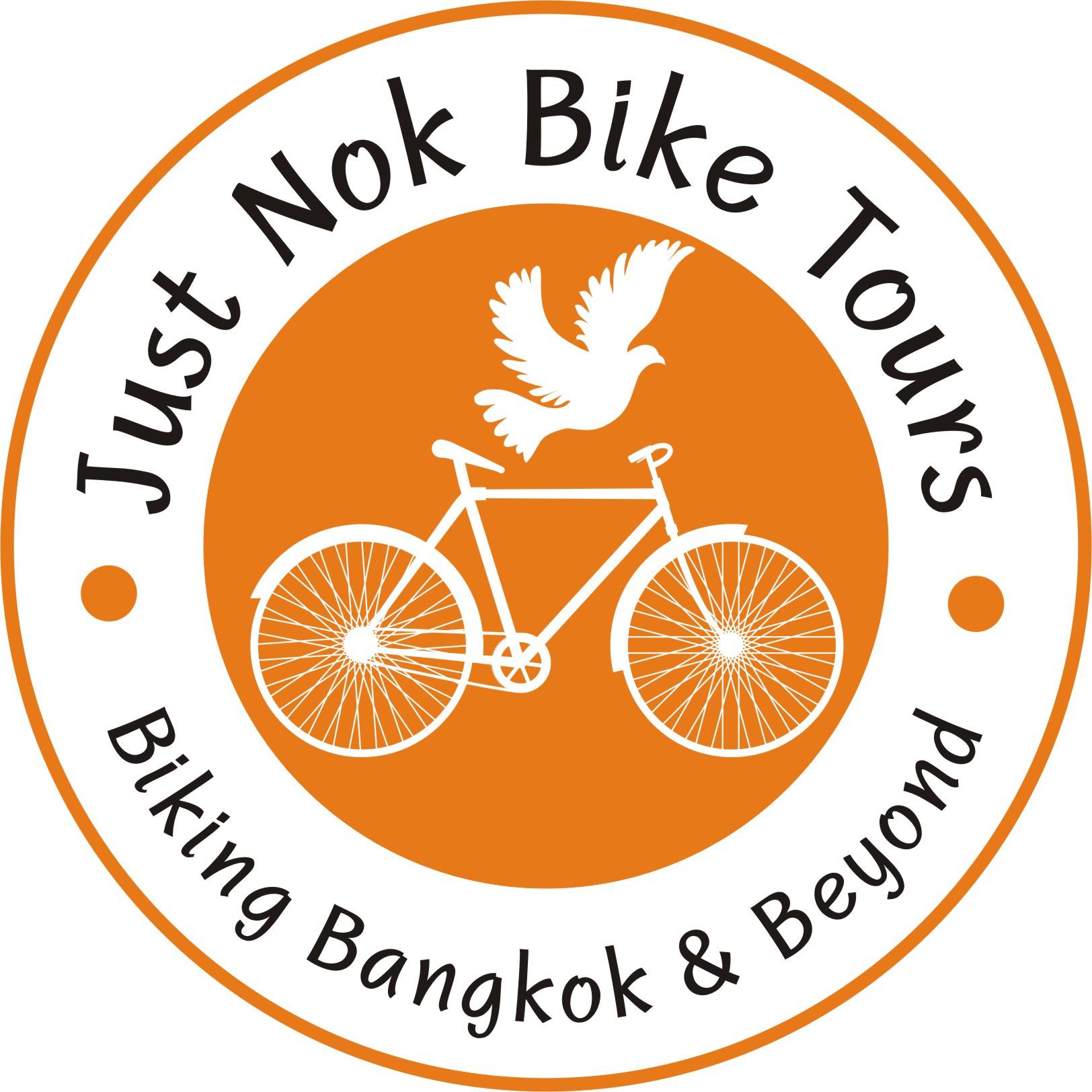 NOK delivery logo. Motorbikes Tour logo. Just bikes